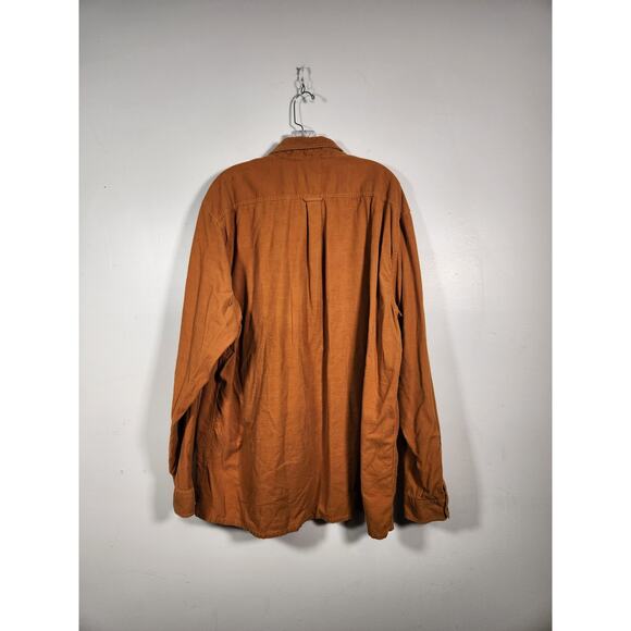 TERRITORY AHEAD Vtg Corduroy Button Up Men XXL Mustard Yellow Grandpacore Casual - Picture 3 of 12